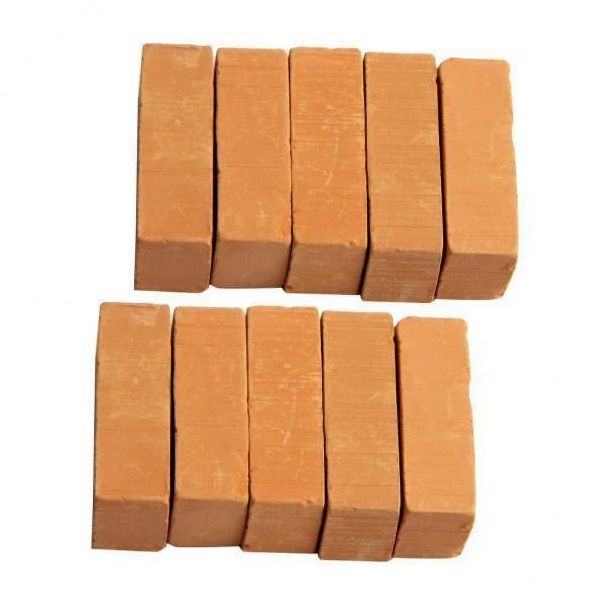 Hellery 6x10pcs Simulation Porcelain Brick Model Red for Architecture Building Decors Hellery