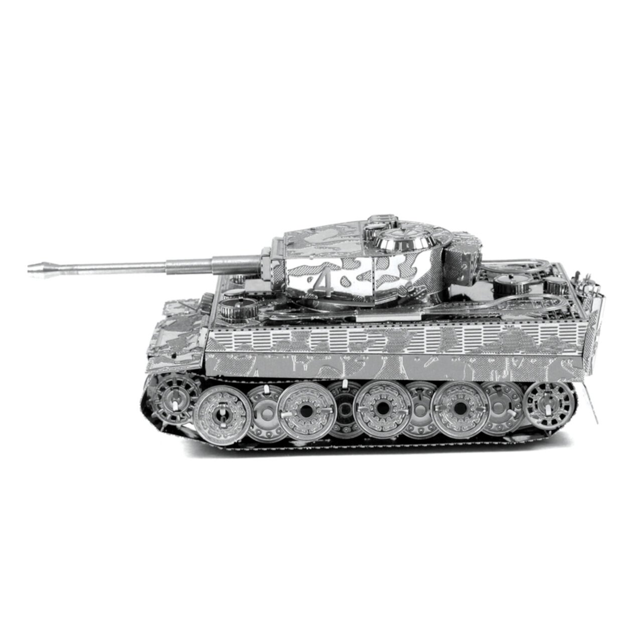 Fascinations Metal Earth Tiger I Tank Kit de Modelo 3D Metal Plata Metal Earth