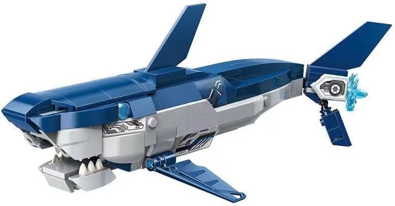 Syrinx Shark Boat Building Sets for Boys Girls 8+, Not Compatible with Lego SYRINX