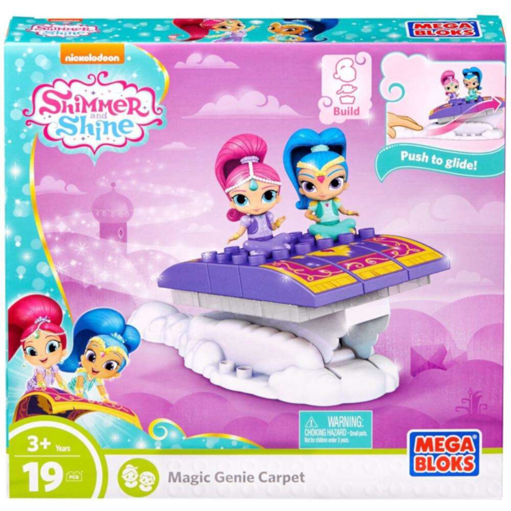 Mega Bloks Nickelodeon Shimmer and Shine, Magic Genie Carpet Mega Bloks