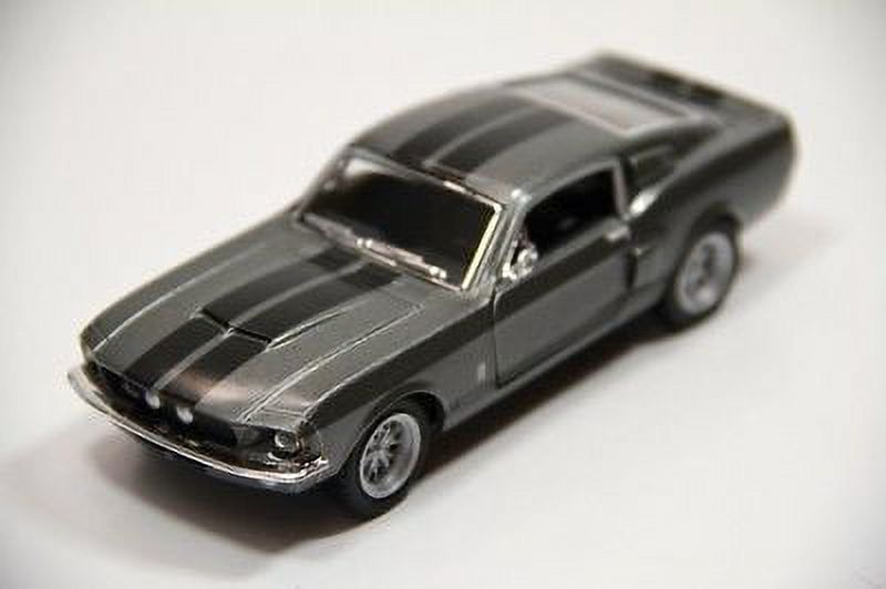 Kinsmart 5" 1967 Shelby GT-500 Ford Mustang Diecast Model Toy Car 1:38 Grey KiNSMART