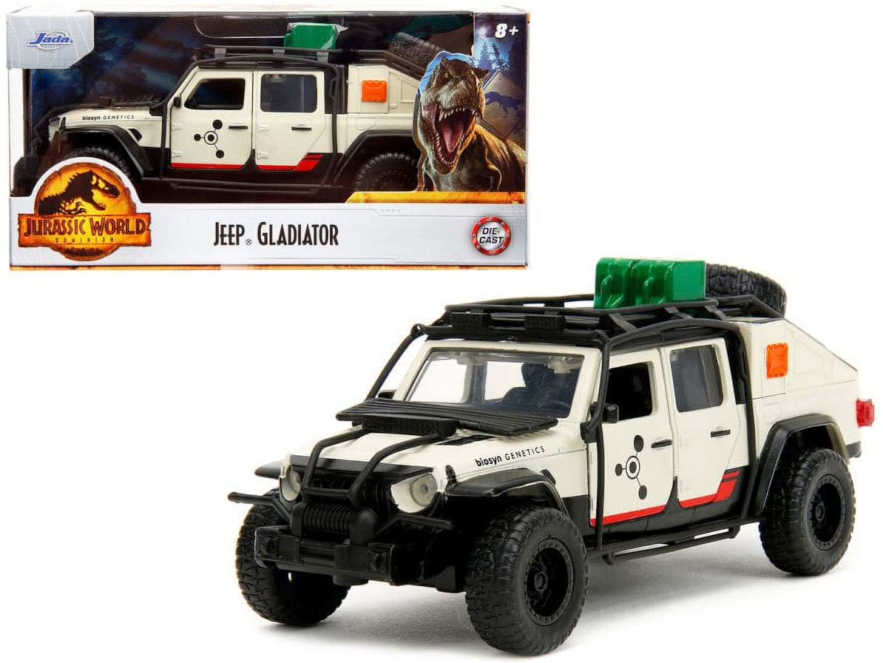 2020 Jeep Gladiator Pickup, Jurassic World - Jada Toys 34465/24 - 1/32 Scale Diecast Car JADA TOYS