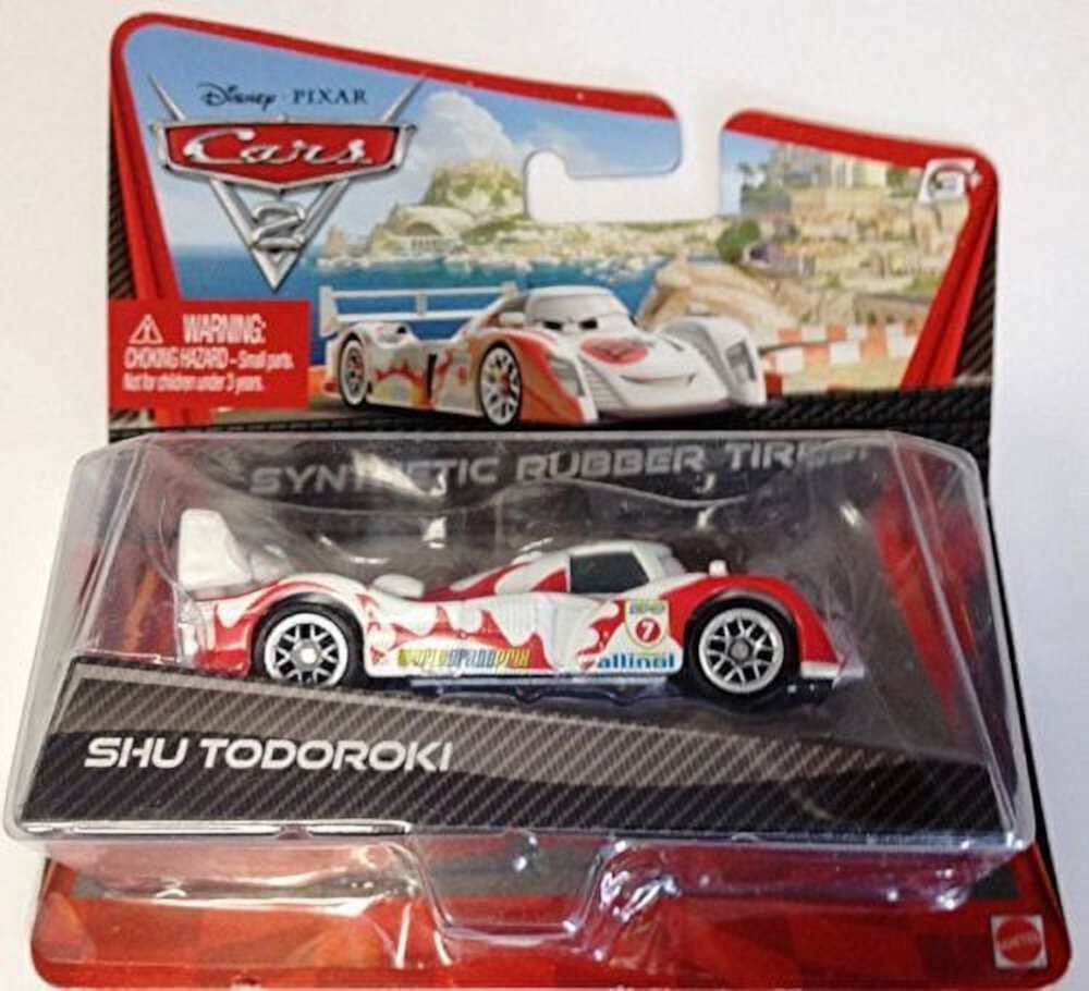 Disney Pixar Cars 2 Exclusive Shu Todoroki Synthetic Rubber Ties Toy Car Disney Pixar Cars