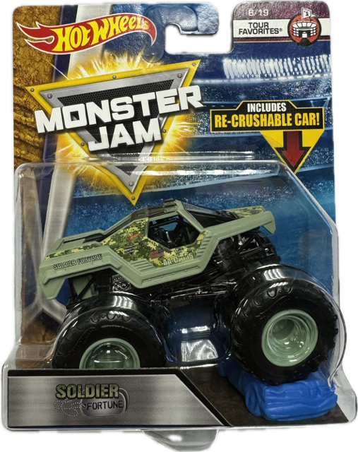 Hot Wheels Monster Jam 2017 Tour Favorites 6/19 SOLDIER FORTUNE The Legend 1:64 Scale Monster Jam