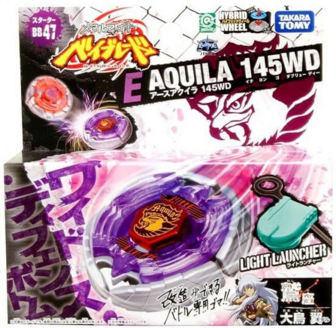 Beyblade Metal Fusion Japanese Earth Eagle Starter Set 145WD Takara Tomy