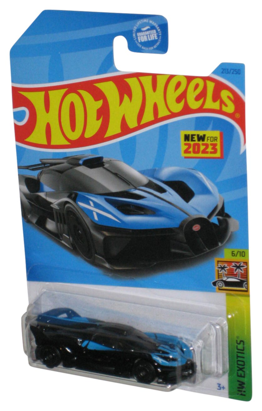 Hot Wheels HW Exotics 6/10 (2023) Black Bugatti Bolide Toy Car 213/250 Mattel