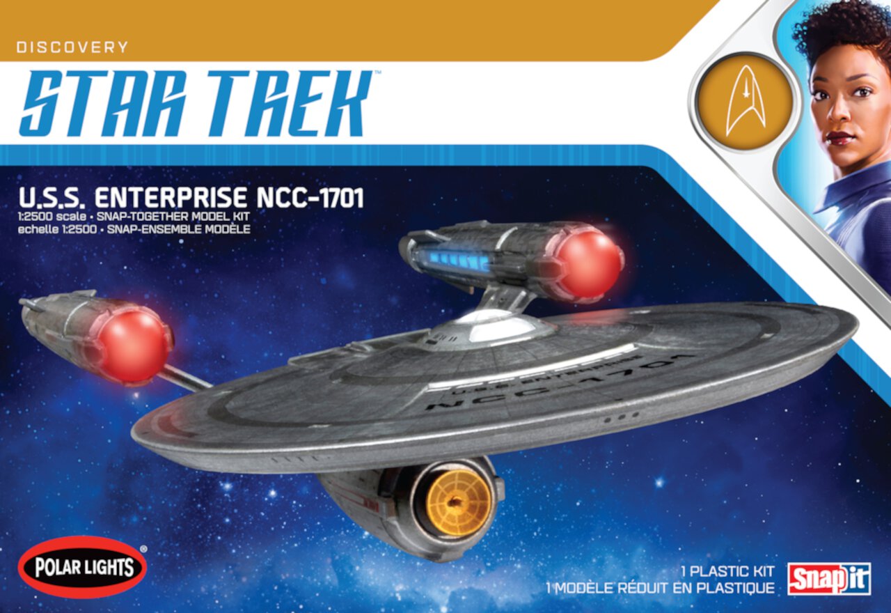 Polar Lights 1/2500 Star Trek Discovery USS Enterprise Snap, PLL971M Polar Lights