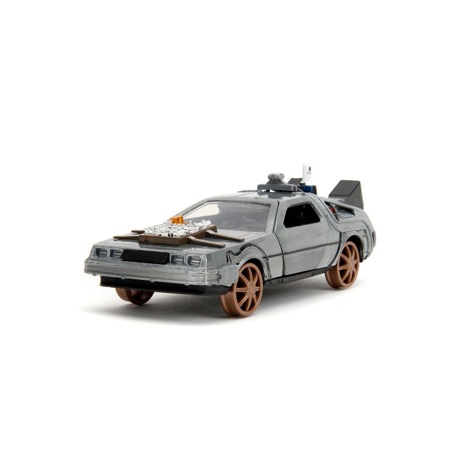 BTTF 3 Time Machine Rail Wheels 1:32 Metal Vehicle JADA TOYS