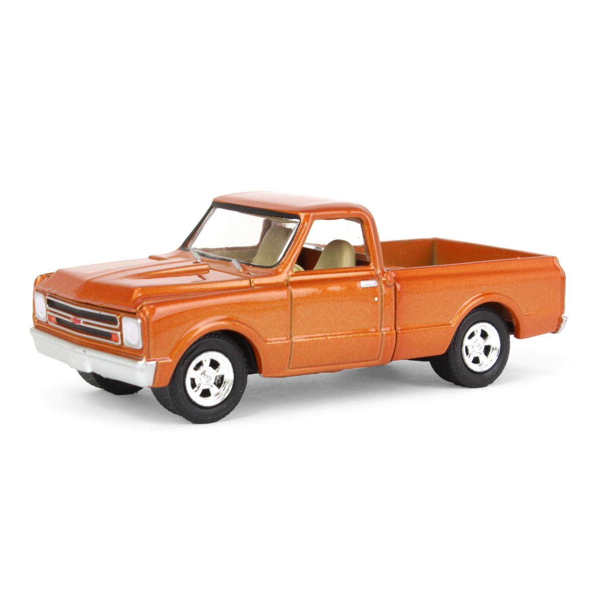 Greenlight 51492 1967 Chevrolet CK Pickup Truck Copper Stacey Davids Copperhead 1 by 64 Scale Diecast Model Car, Orange Metallic Greenlight