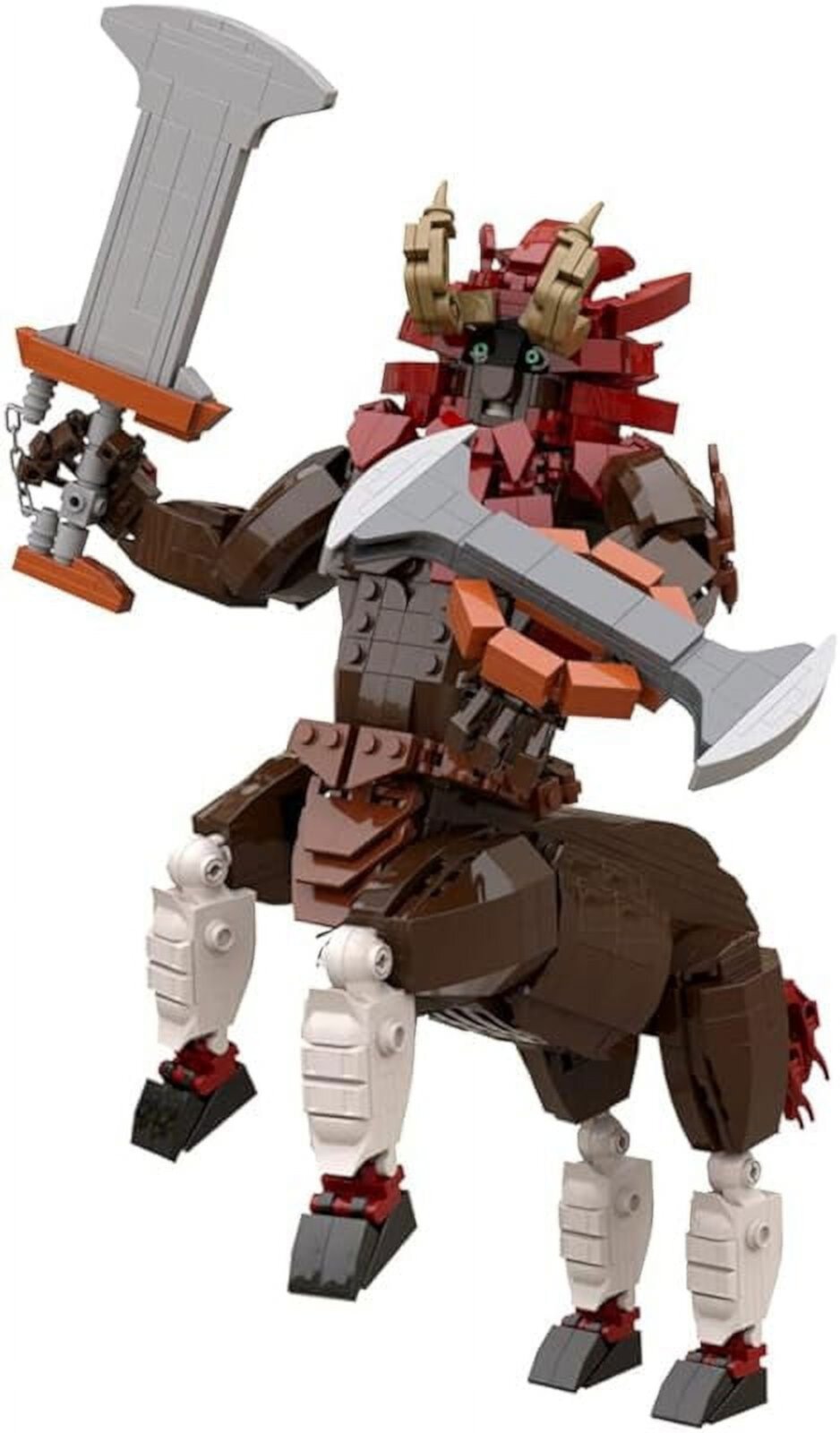 Inspired Breath of The Wild Centaurs Lynel Building Kit, Game Role Building Model, Unique BOTW Decorations and Building Toys , Suitable for Gift for Game Model Collectors (1045 Pcs) Mountainish