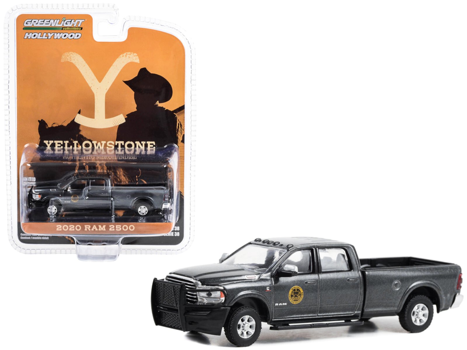 2020 Ram 2500 Truck Dark Gray Met. "Montana Livestock Association" "Yellowstone" 1/64 Diecast Model Car by Greenlight Greenlight