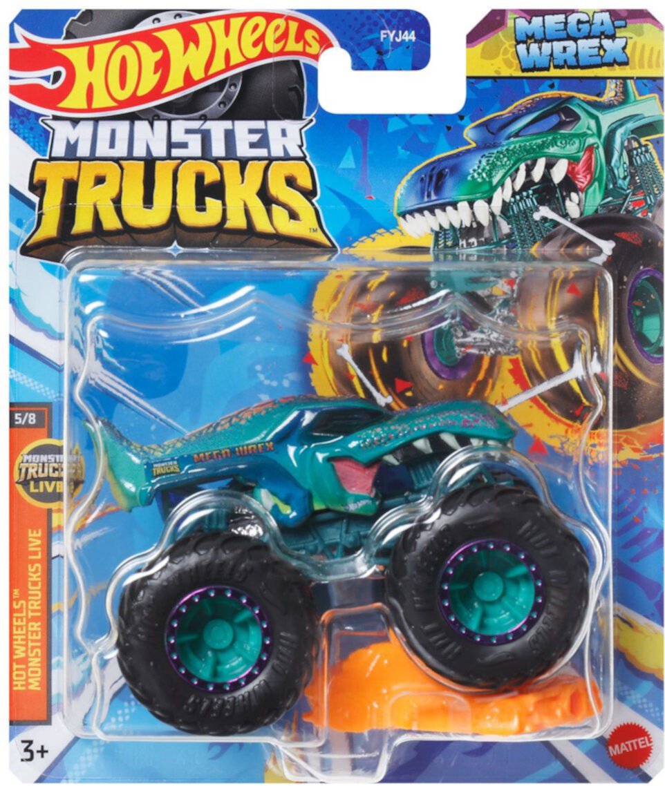 Hot Wheels Monster Trucks Live Mega-Wrex Diecast Car Mattel