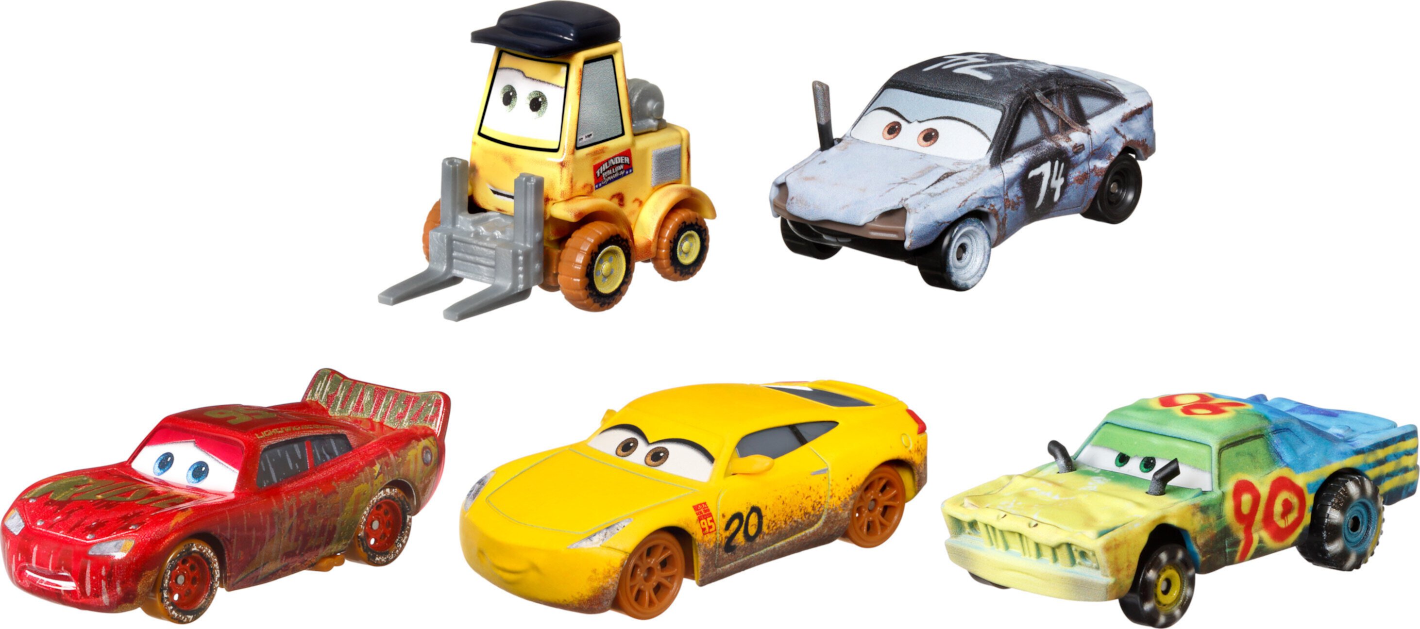 Disney Pixar Cars 3 Vehicle 5-Pack of Toy Cars, Thunder Hollow Race Disney Pixar Cars