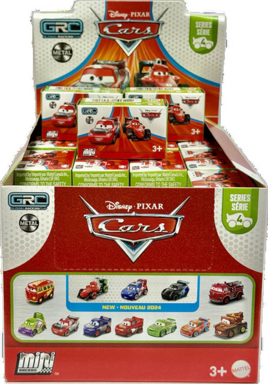 Pixar Disney Cars Die-Cast Mini Racers Blind Boxes Series 4 - Bundle of 2 Disney