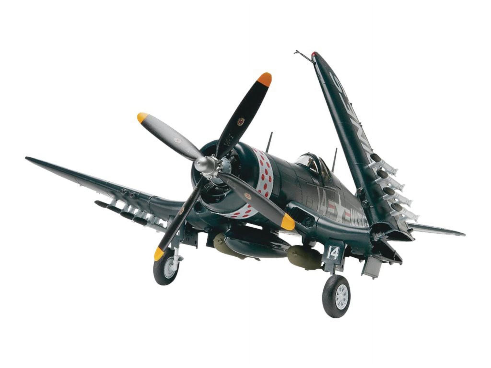 Level 4 Model Kit Vought F4U-4 Corsair Fighter Aircraft 1/48 Scale Model by Revell Revell