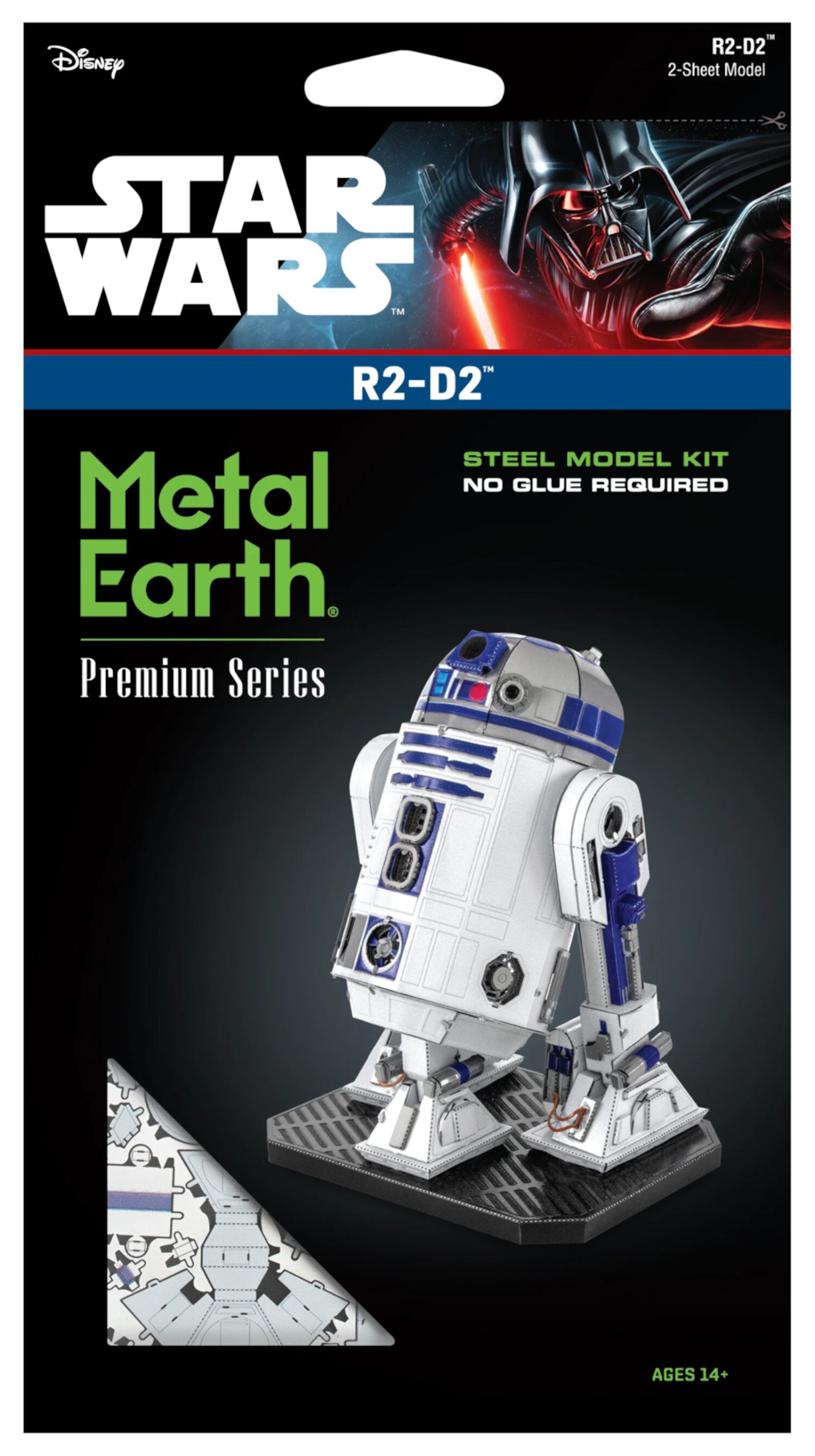 Metal Earth Premium Series ICONX 3D Metal Model Kit - Star Wars R2-D2 Fascinations