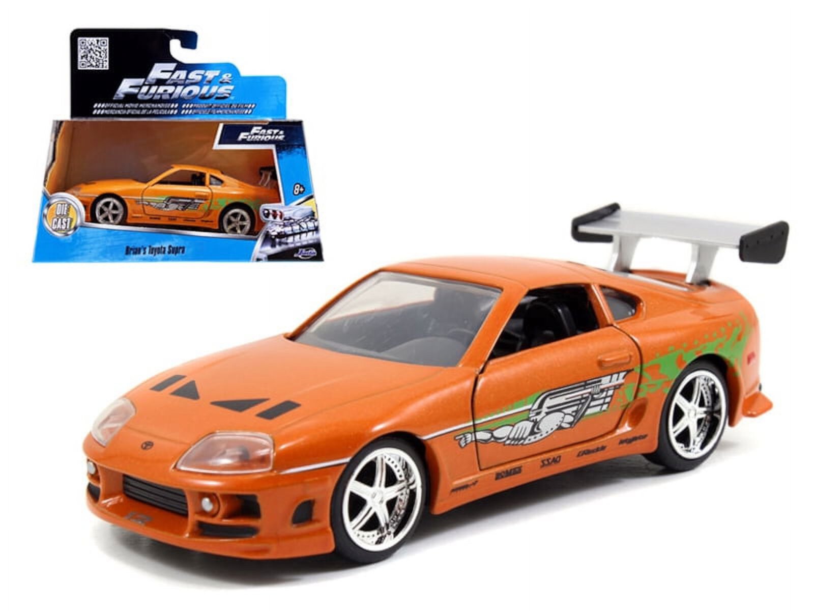 Brian's Toyota Supra Orange "Fast & Furious" Movie 1/32 Diecast Model Car by Jada JADA TOYS