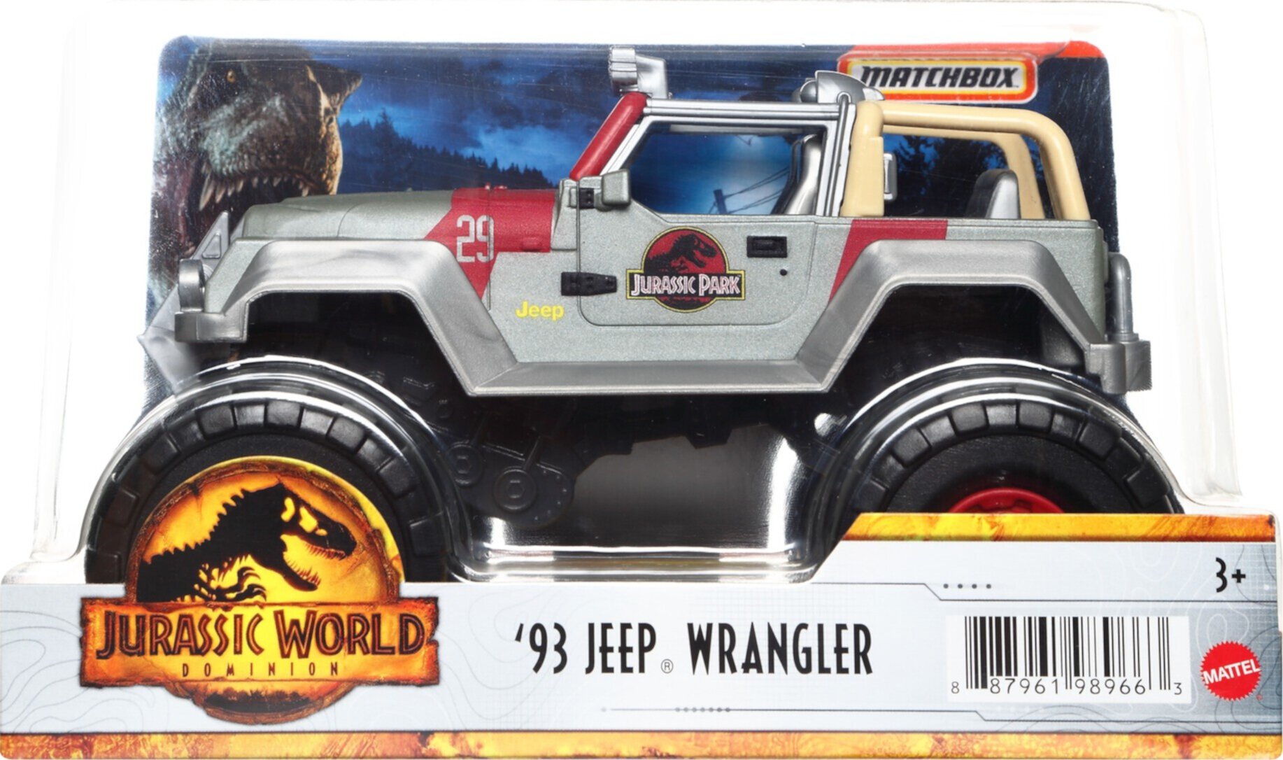 Matchbox Jurassic World 1:24-Scale Trucks with Large Wheels Matchbox