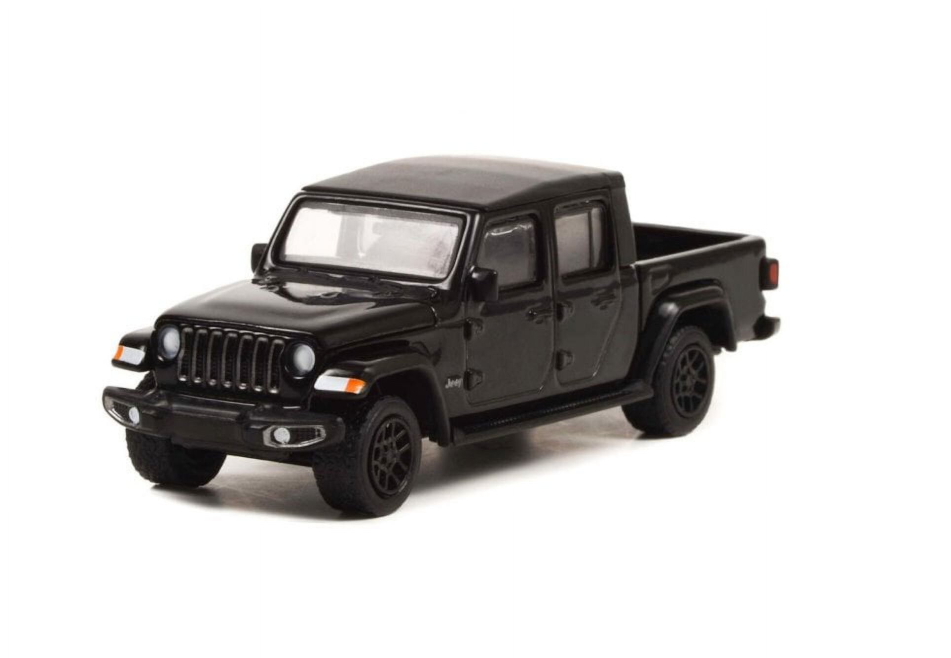 2021 Jeep Gladiator Pickup w/ Bed Cover, Black - Greenlight 28090E/48 - 1/64 scale Diecast Car Greenlight