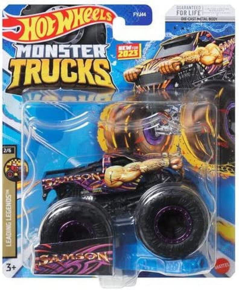 Hot Wheels Monster Trucks Samson Strong-Arm Slam (1:64 Scale) Hot Wheels