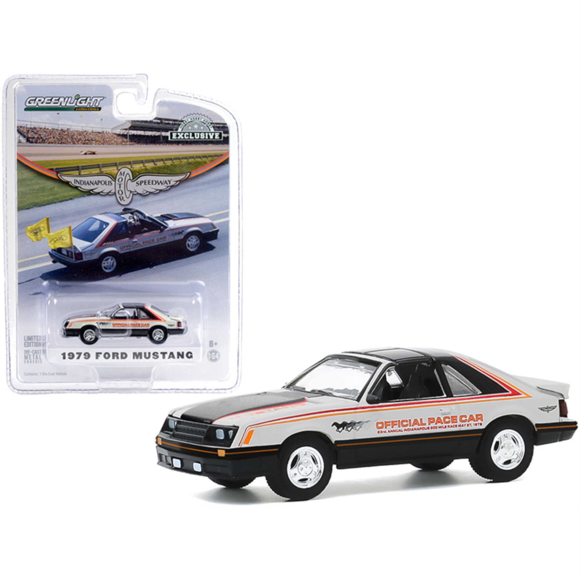 1979 Ford Mustang Official Pace Car 63rd Annual Indianapolis 500 Mile Race Hobby Exclusive 1/64 Diecast Model Car by Greenlight Greenlight