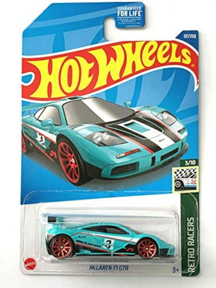 Hot Wheels McLaren F1 GTR (Silver) 2022 Retro Racers Hot Wheels