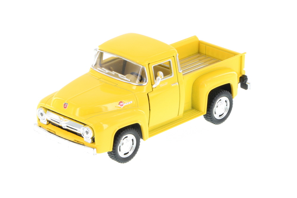 1956 Ford F-100 Pickup Truck, Yellow - Kinsmart 5385D - 1/38 Scale Diecast Model Toy Car (Brand New, but NOT IN BOX) KiNSMART