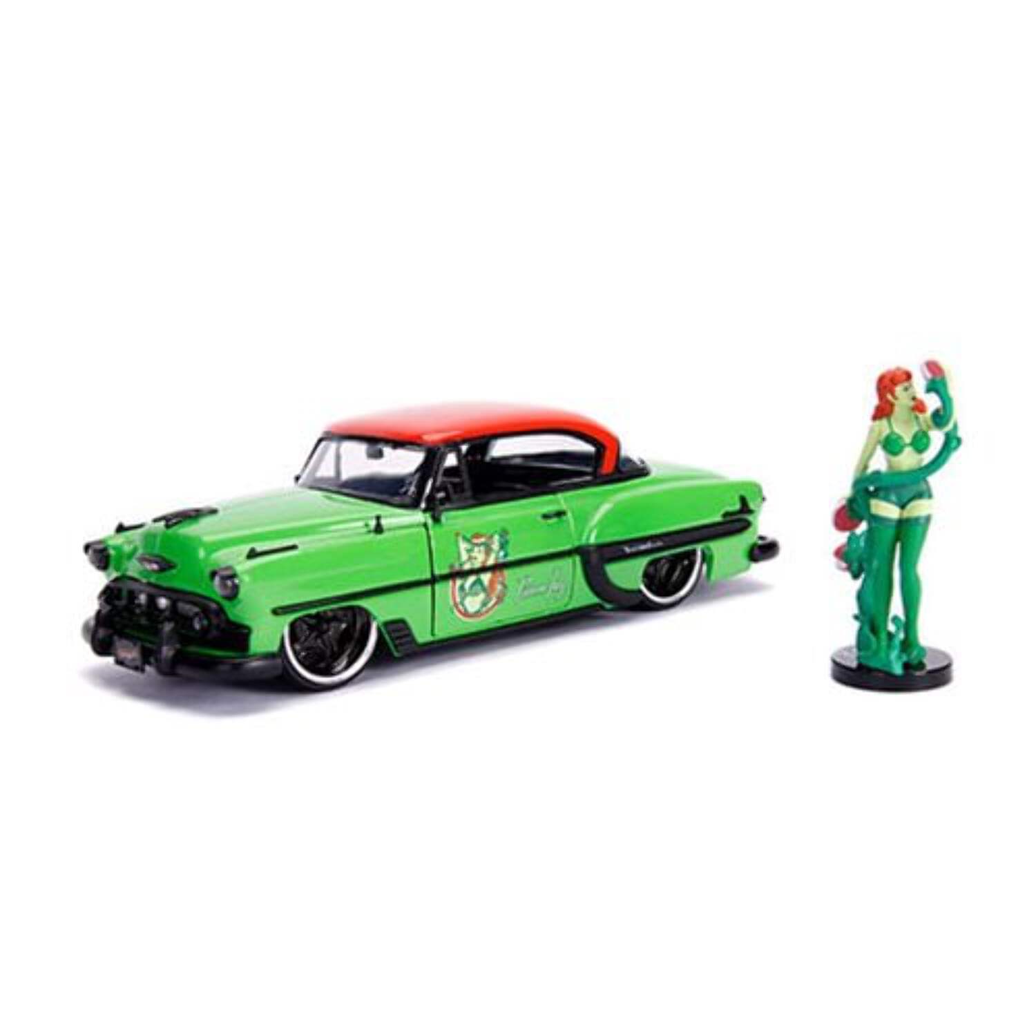 DC Bombshells Poison Ivy 1953 Chevy Bel Air 1:24 Vehicle JADA TOYS