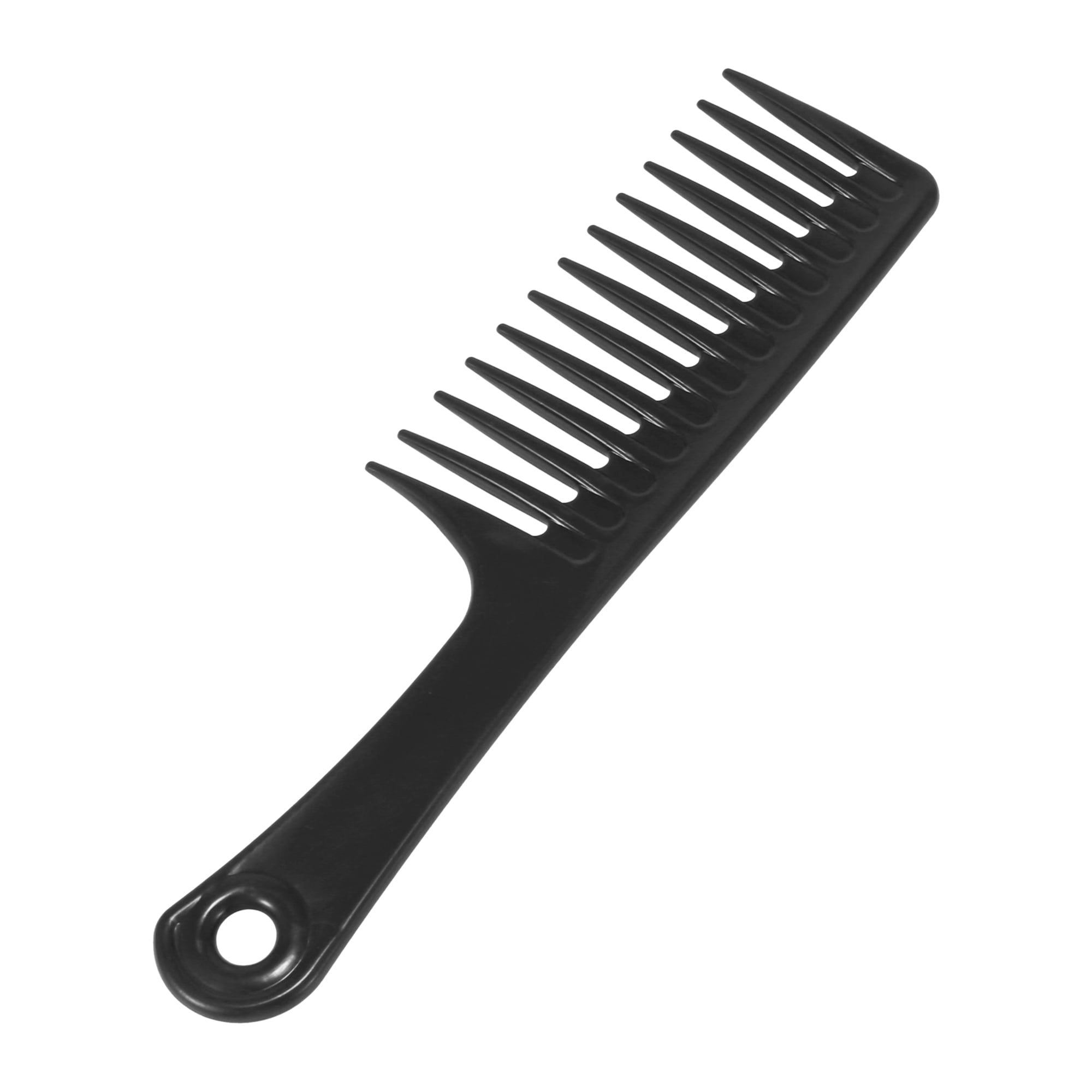 Wide Tooth Comb for Curly Wet Long Thick Wavy Hair Combs Black for Women Men Unique Bargains