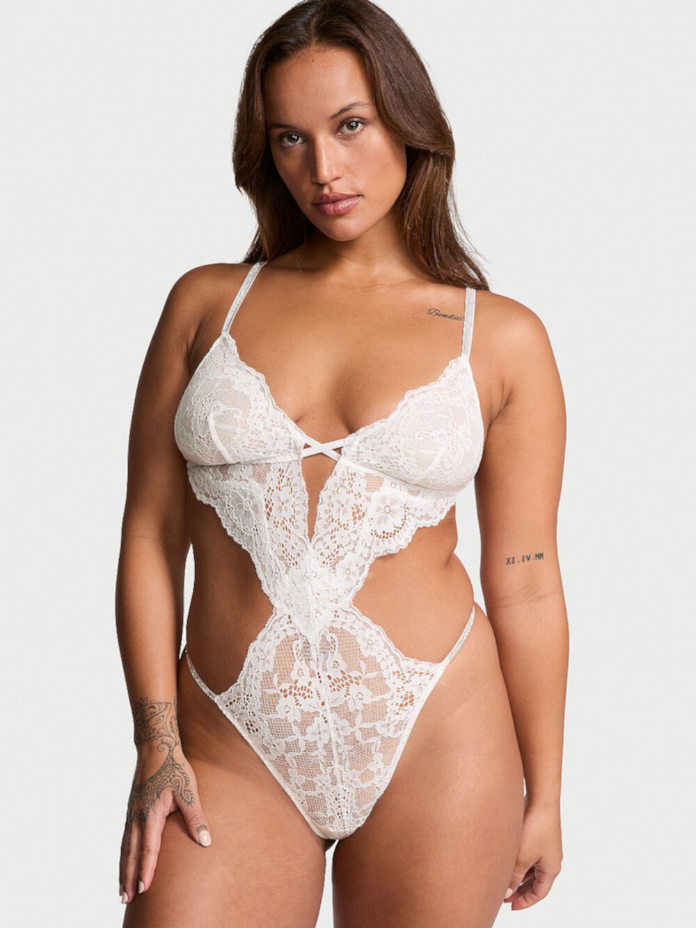 Twinkle Strap Lace Teddy Very Sexy