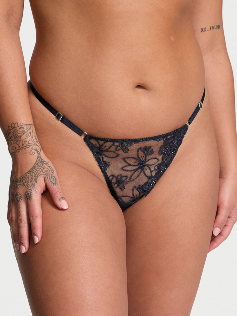 Ziggy Glam Noir Adjustable V-String Panty Very Sexy