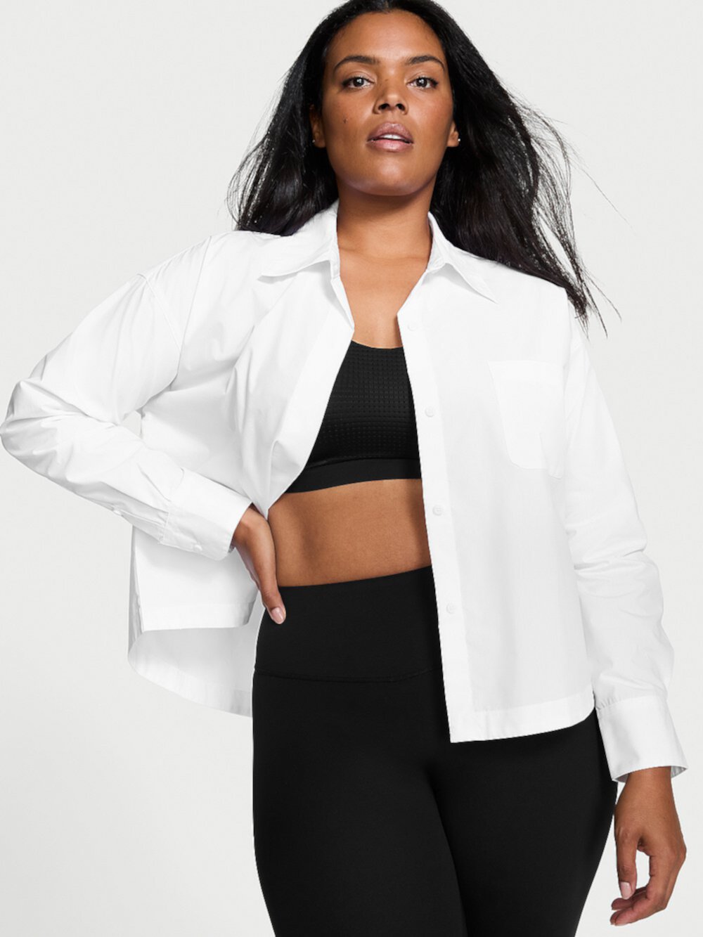 Tech Poplin Cropped Shirt VSX