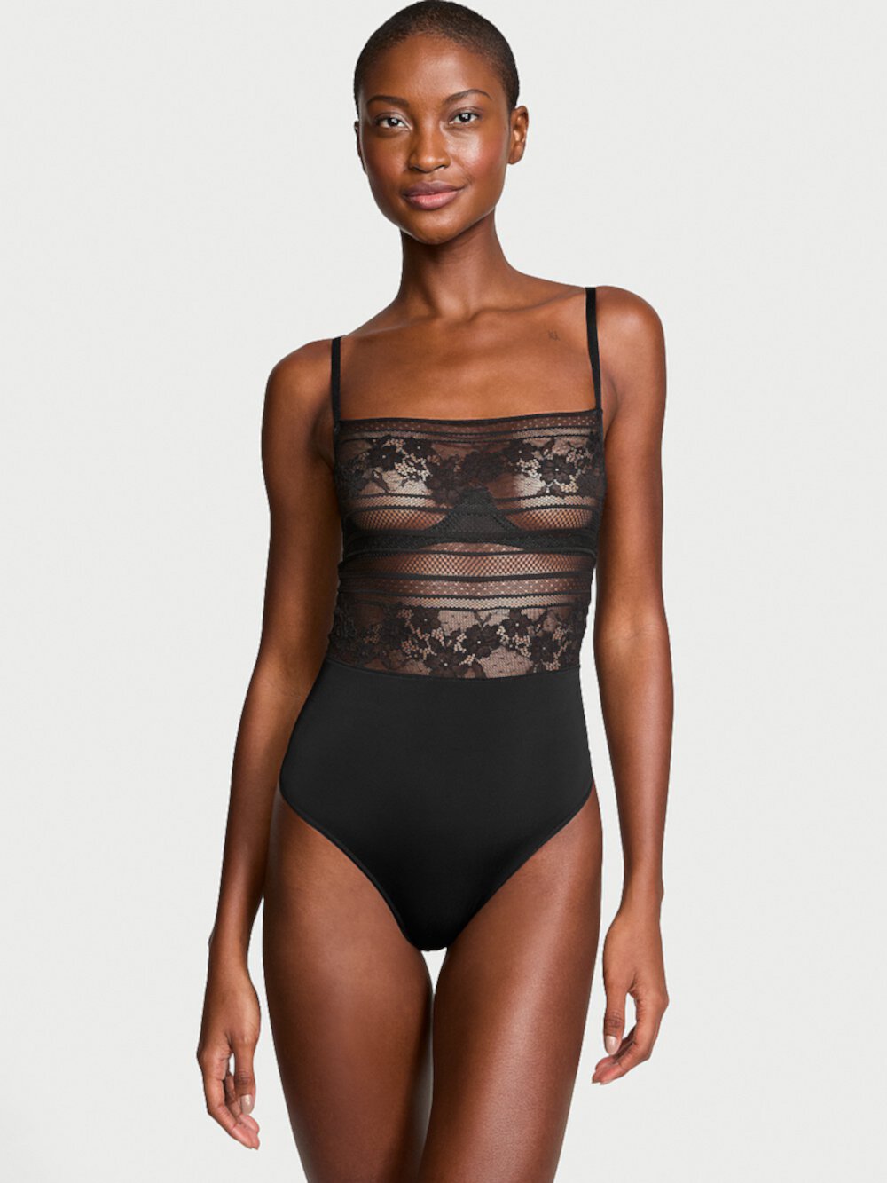 Lacie Striped Floral Underwire Bodysuit Victoria's Secret