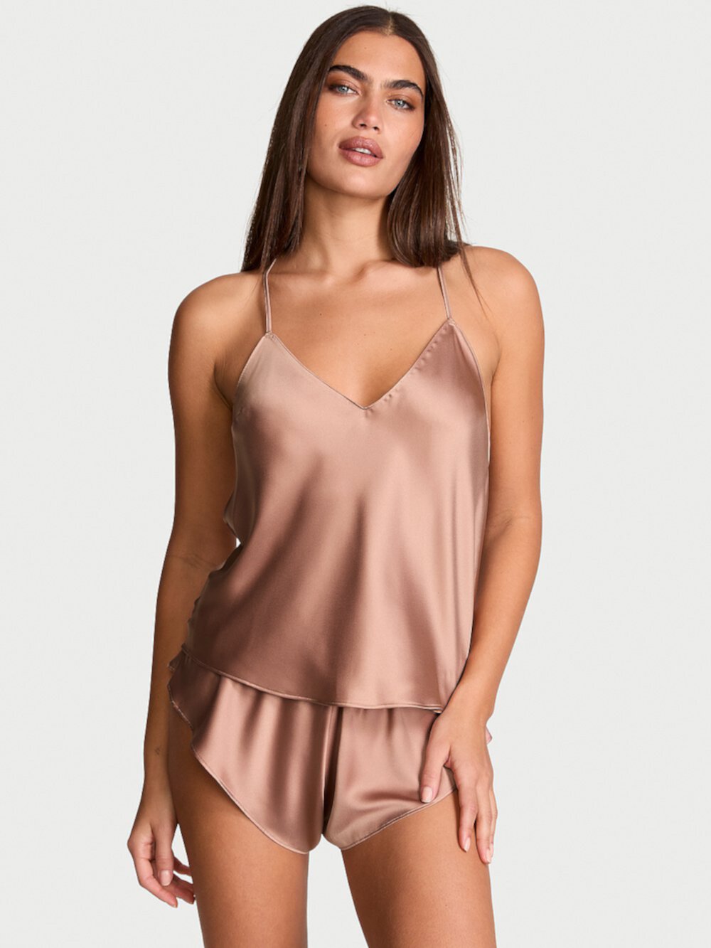 Very Sexy Starstruck Satin Chain Cami & Flutter Short Set Victoria's Secret