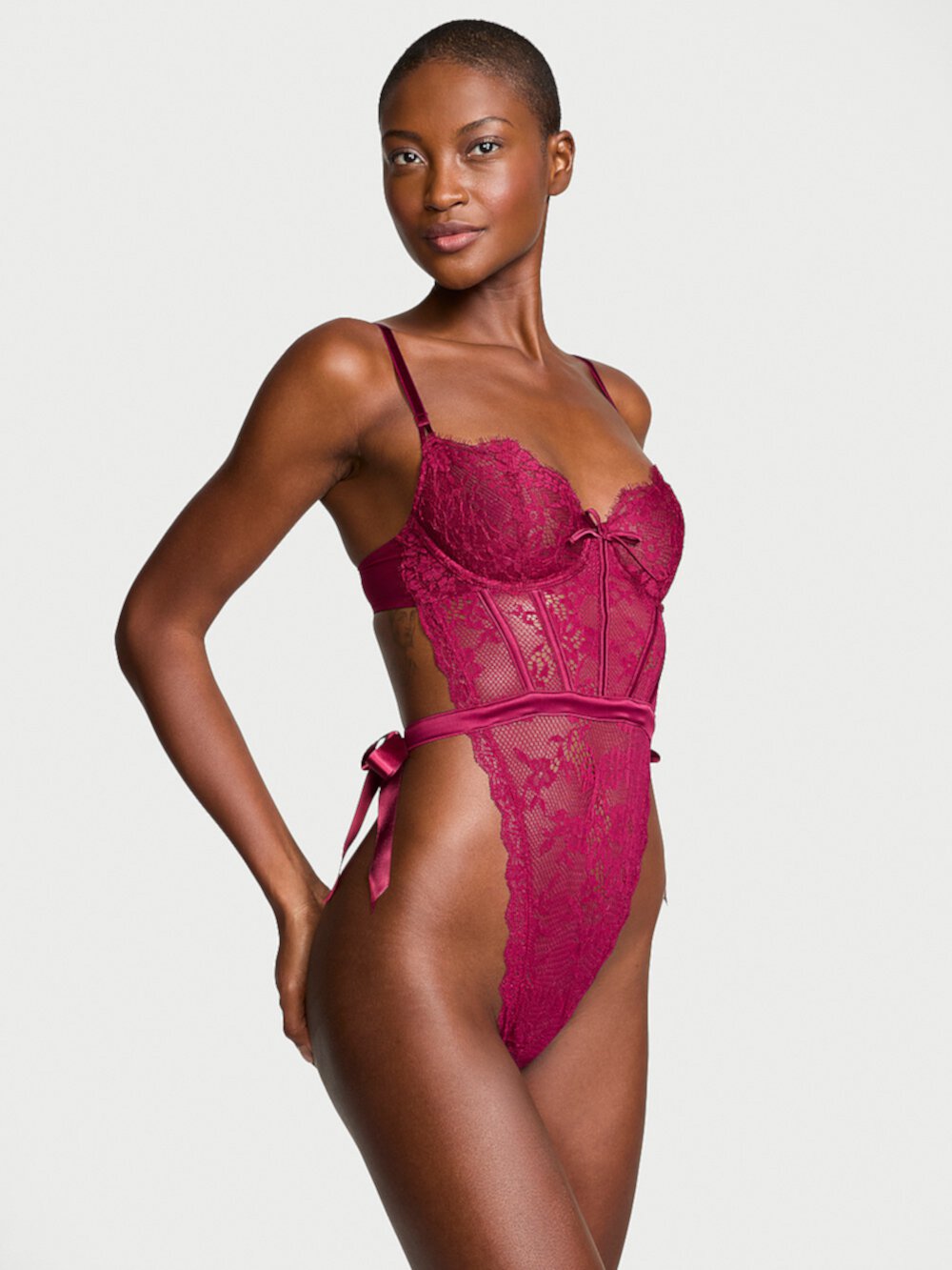 Wicked Unlined Lace Teddy Very Sexy