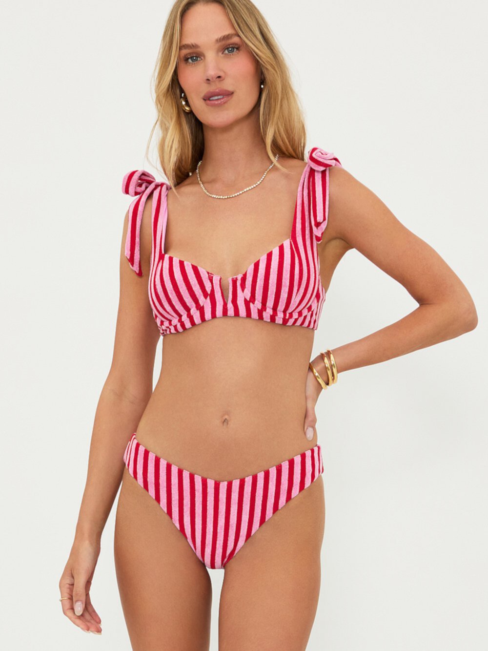 Женский Топ для плавания Beach Riot Blair Terry Stripe Top Beach Riot