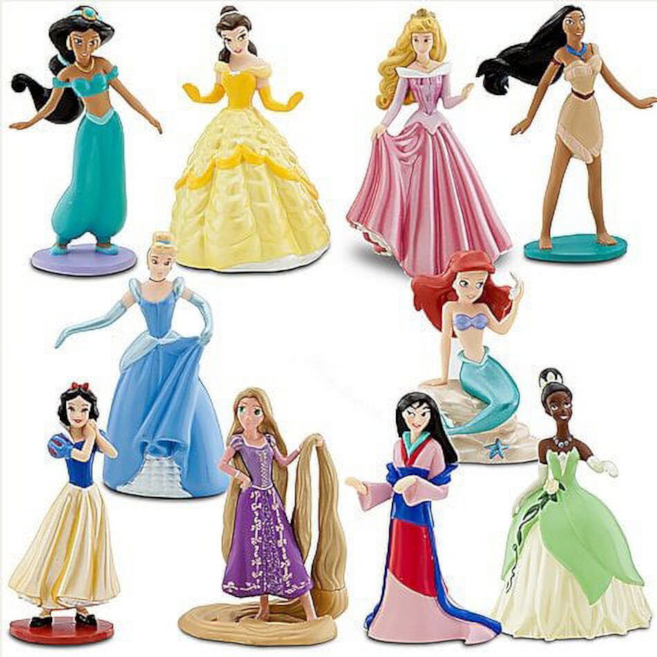 Deluxe Disney Princess Figure Play Set -- 10-Pc World of Toys