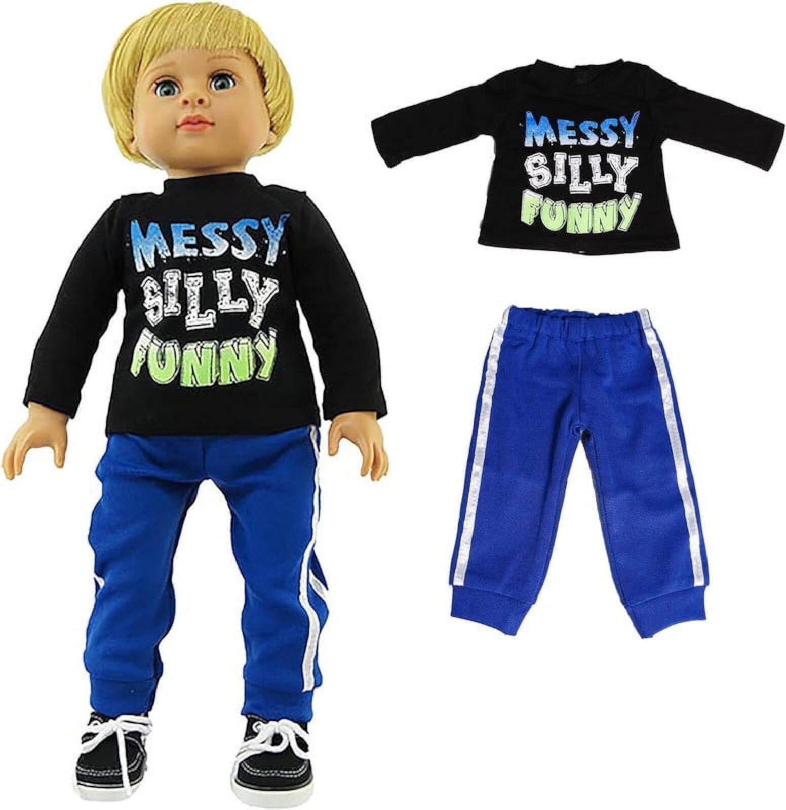 Messy, Silly, Funny Pant Set For 18 Inch Dolls American Fashion World