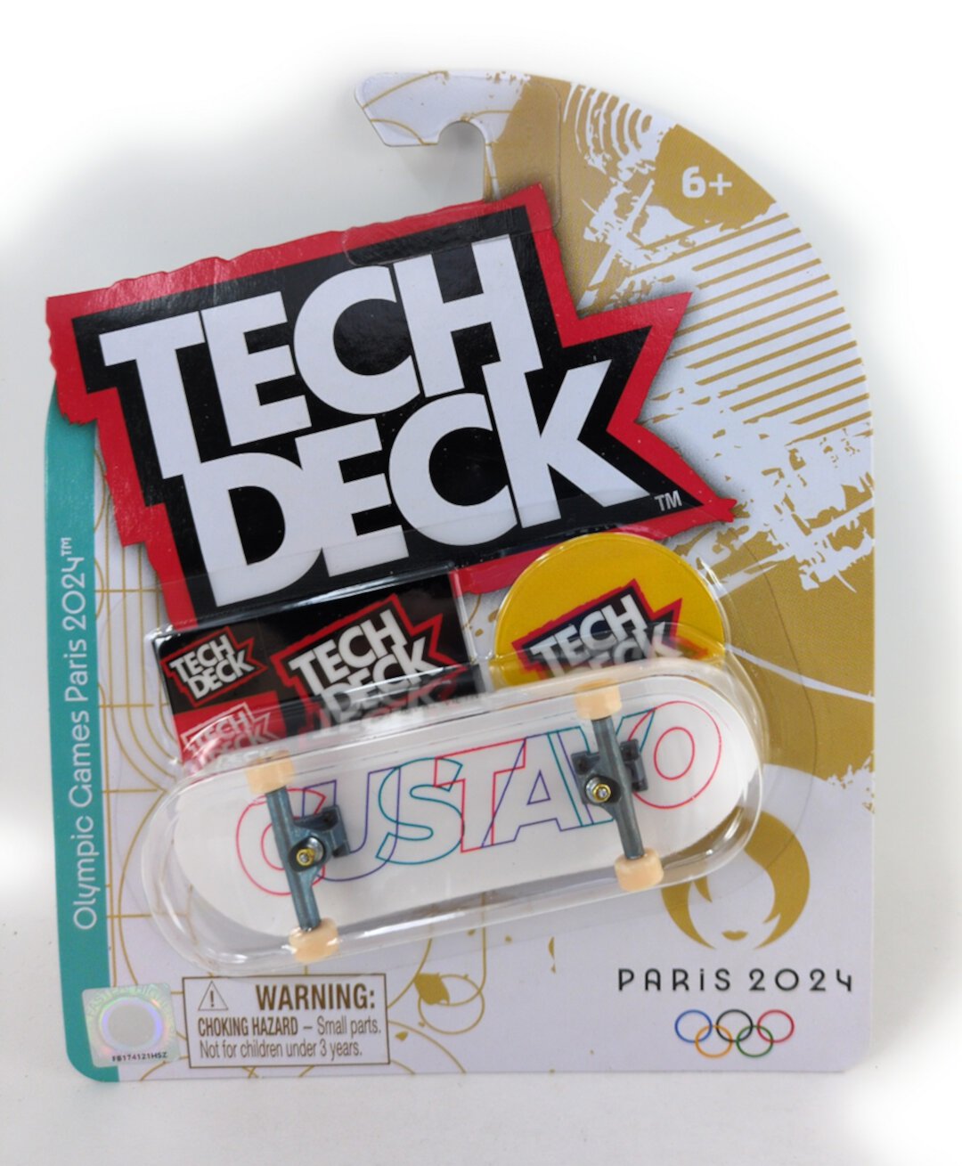 Tech Deck Olympic Games Paris 2024 Skateboarding Gustavo Fingerboard Tech Deck