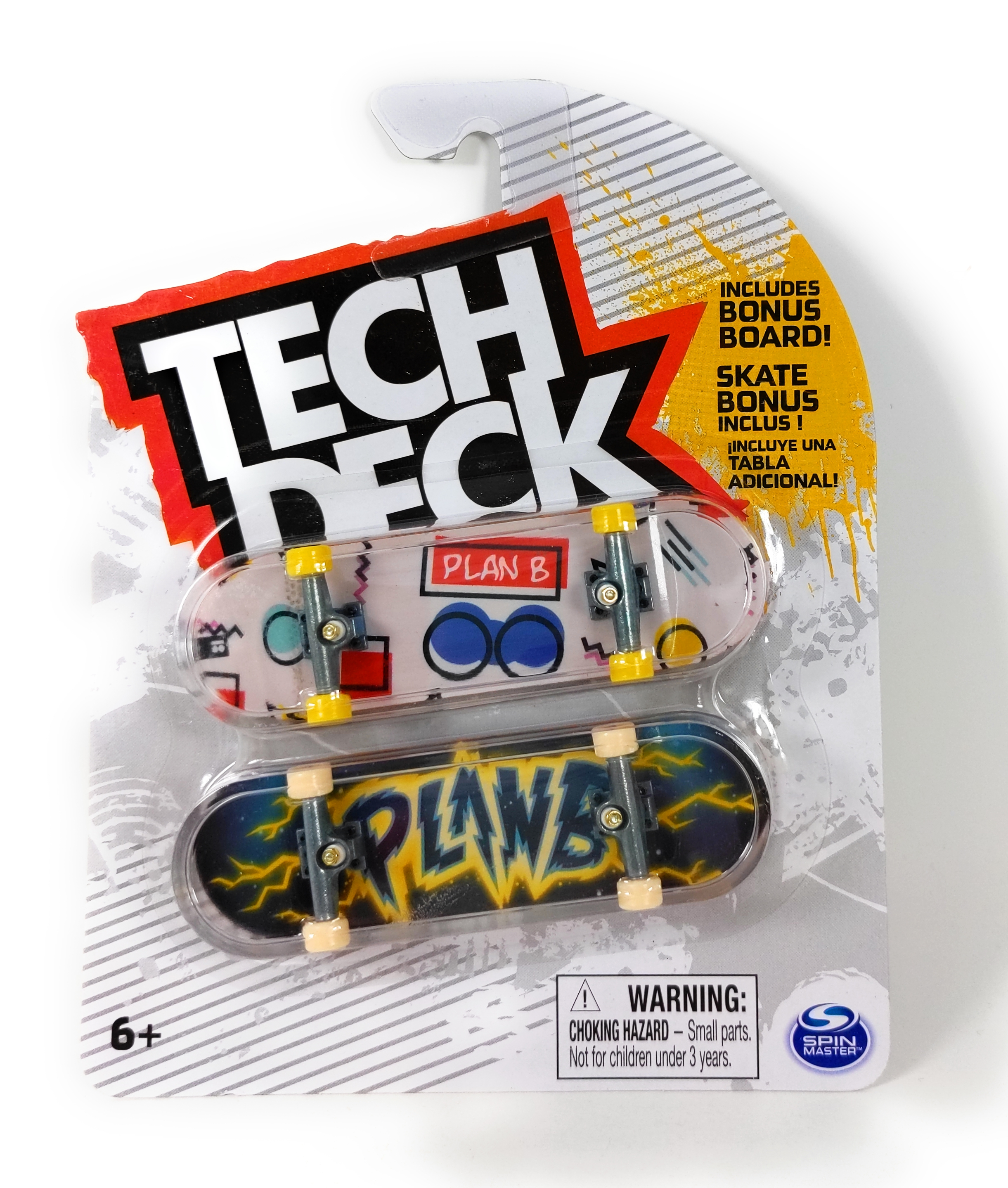 Tech Deck Plan B Skateboards 90's Deck and Weird Science Blue Complete 96mm Fingerboard 2 Pack Tech Deck