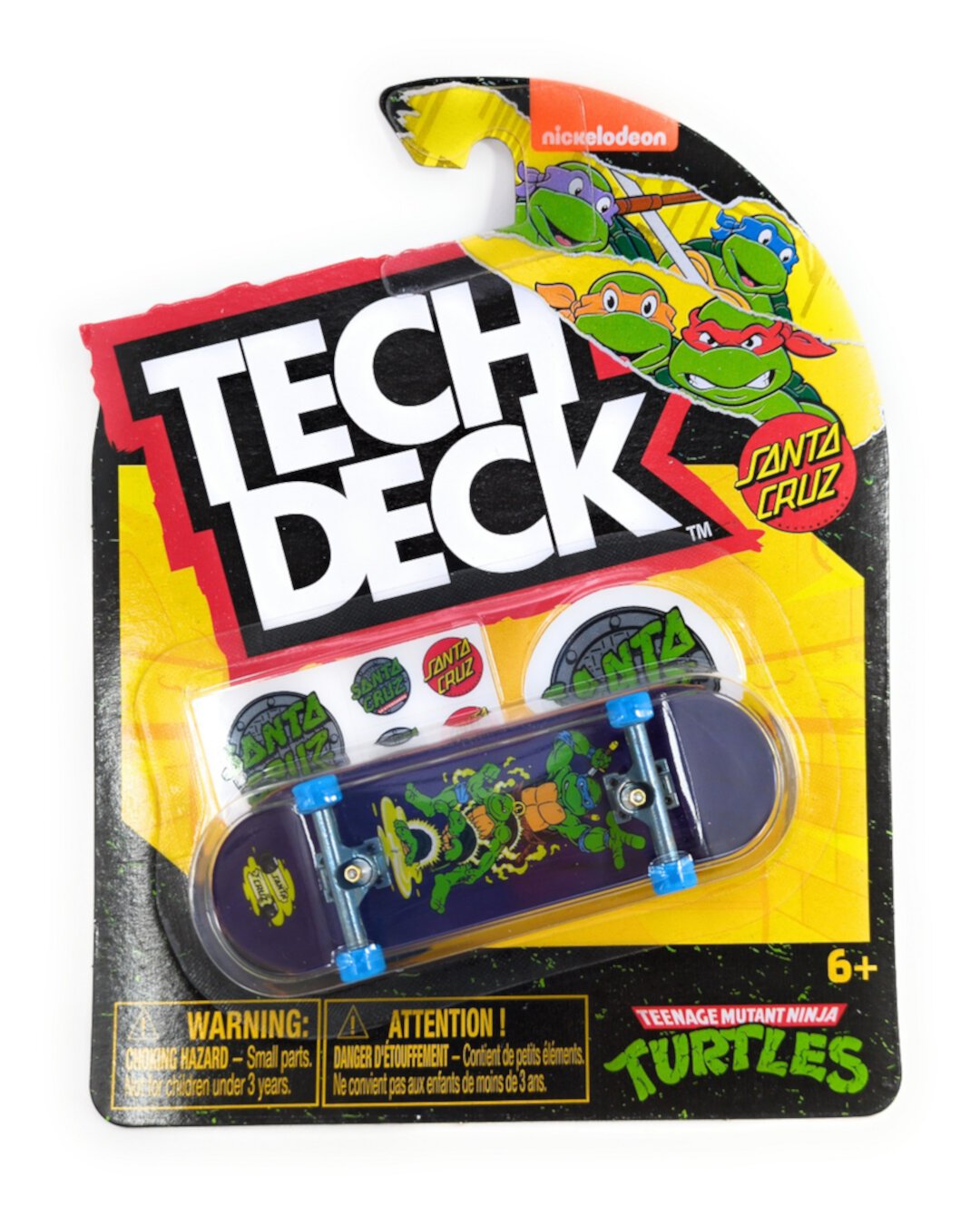 Tech Deck Santa Cruz Skateboards Teenage Mutant Ninja Turtles Leonardo Fingerboard Tech Deck