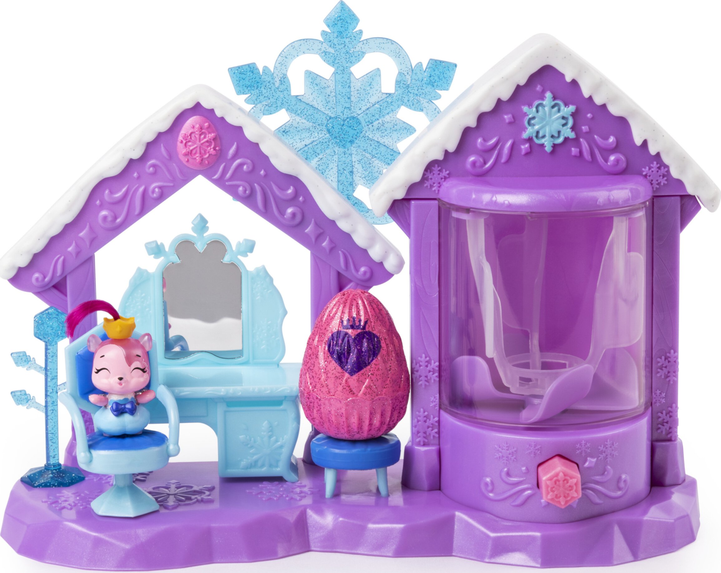 Hatchimals CollEGGtibles, Glitter Salon Playset with 2 Exclusive Hatchimals, Girl Toys, Girls Gifts for Ages 5 and up Hatchimals