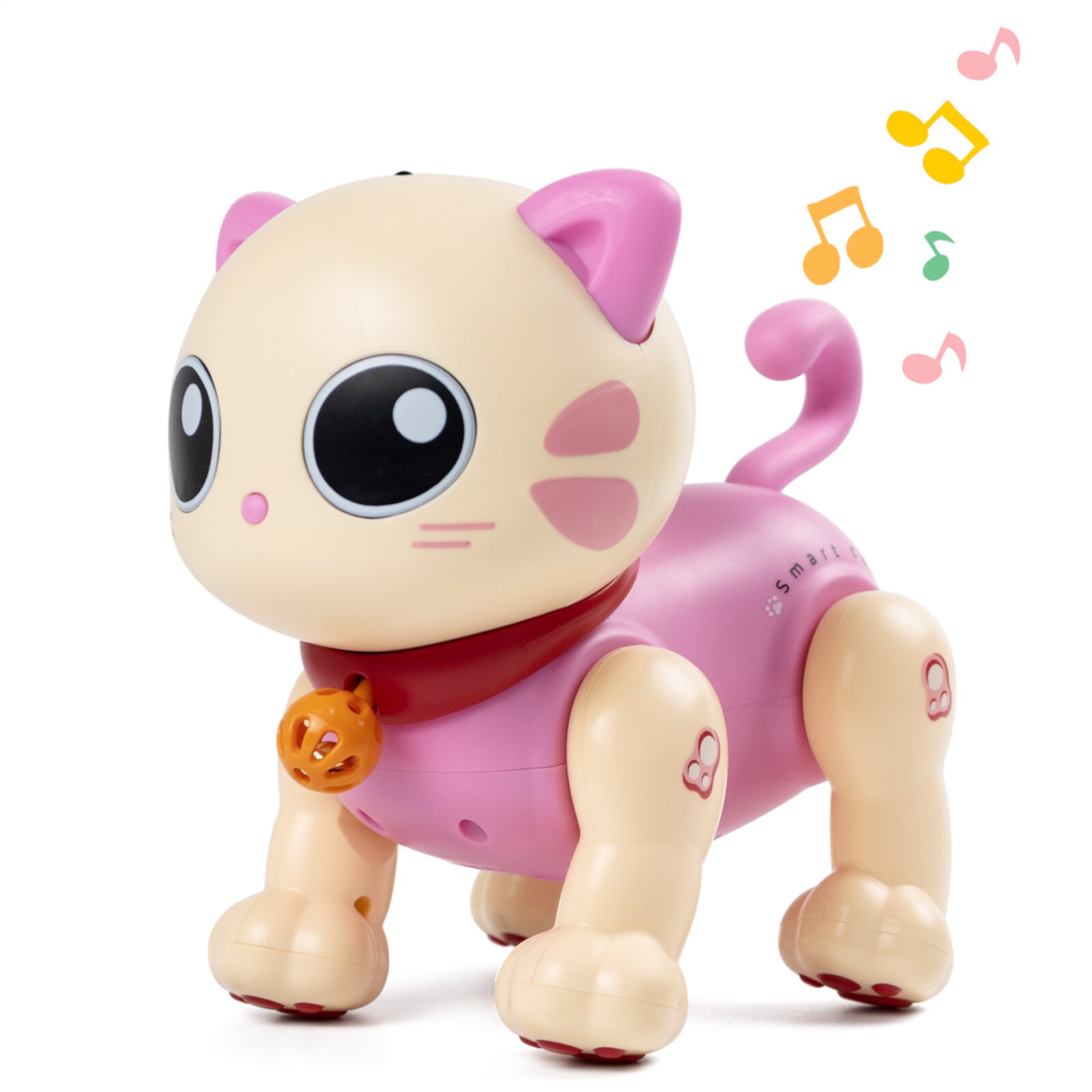 Robot Cat Toys for Kids, 1 2 3 4 5 6+ Year Old Girl Birthday Gift Toy, Remote Control Kitty Toddler Toys Age 2-4, Interactive Pet with Program, Dancing, LED Ears and Music for Boys Girls 3-5 Nobrand