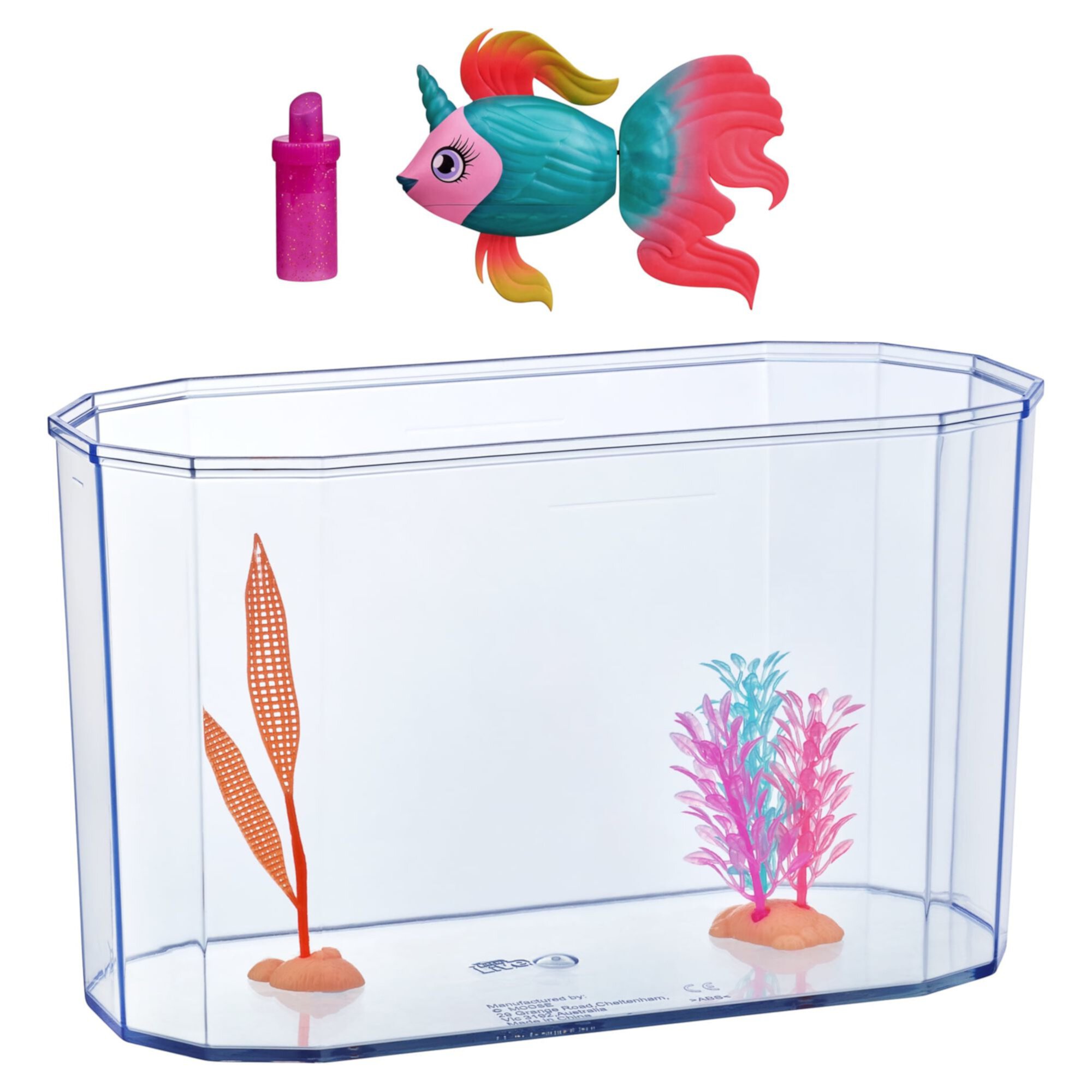 Little Live Pets, Lil' Dippers Fish and Tank: Fantasea, Interactive Toy Fish & Tank , Magically Comes Alive in Water, Feed and Swims like A Real Fish, Toys for kids, Ages 5+ Little Live Pets