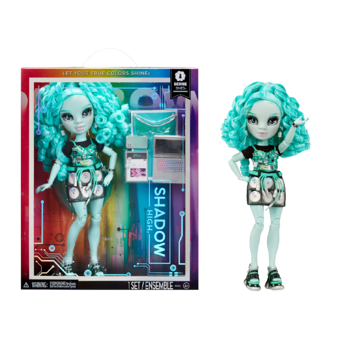 Кукла Berry Blue из коллекции Shadow High с более 10 творческими аксессуарами Rainbow High