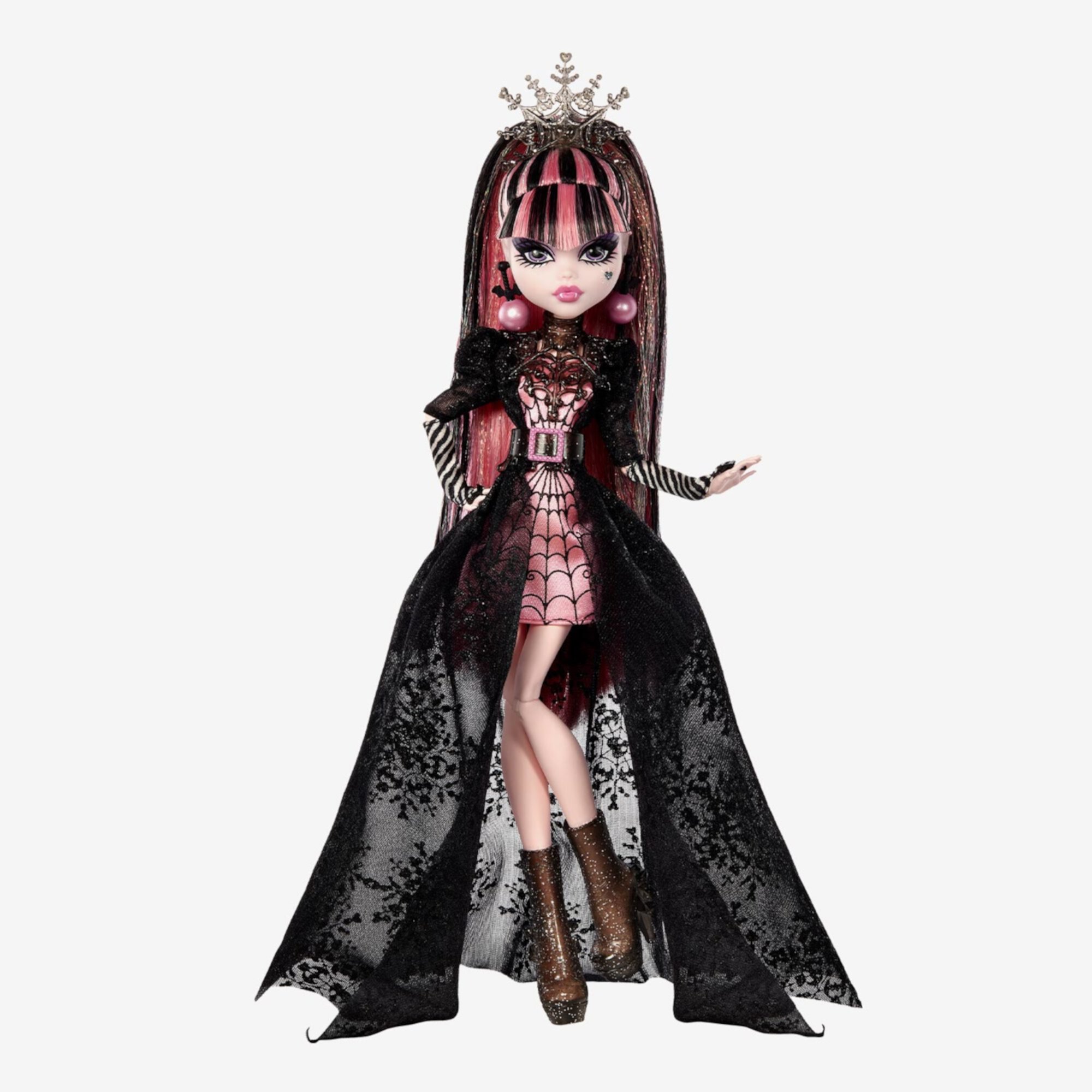 Monster High Howliday Draculaura Doll, Collectible Winter Edition, Pink & Black Gown Monster High