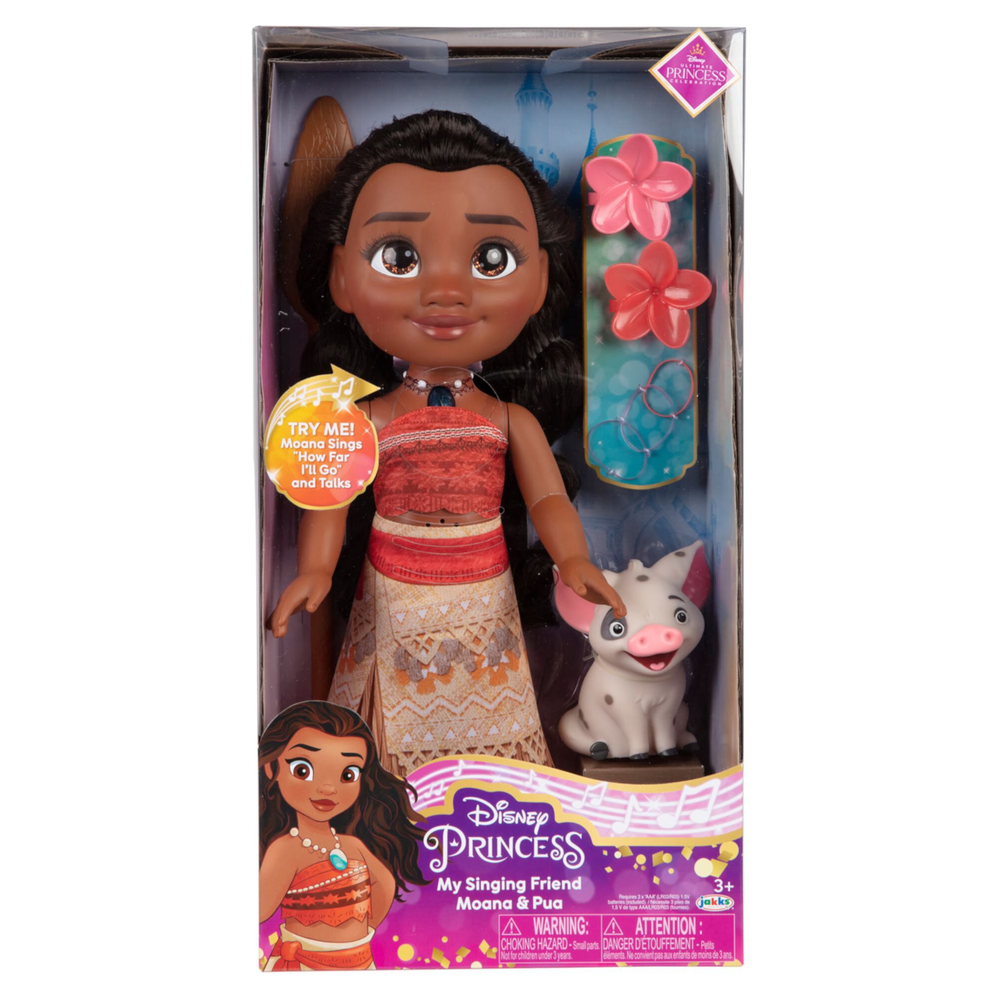 Disney Princess My Singing Friend Moana 14 inch Tall Toddler Doll with Pua Disney Princess