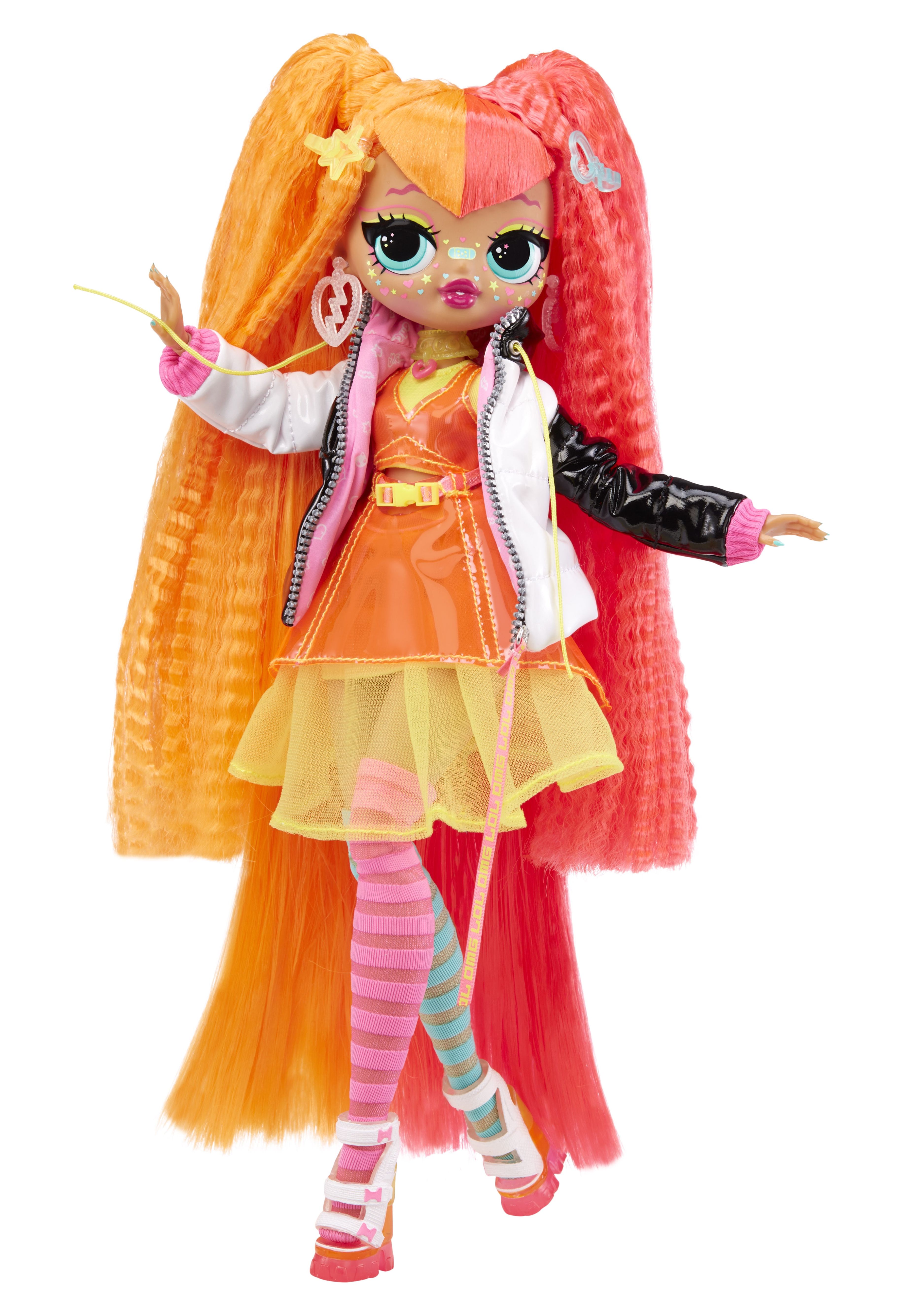 LOL Surprise OMG Fierce Neonlicious fashion doll with 15 Surprises Including Outfits and Accessories for Fashion Toy, Girls Ages 3 and up, 11.5-inch doll, Collector L.O.L. Surprise!