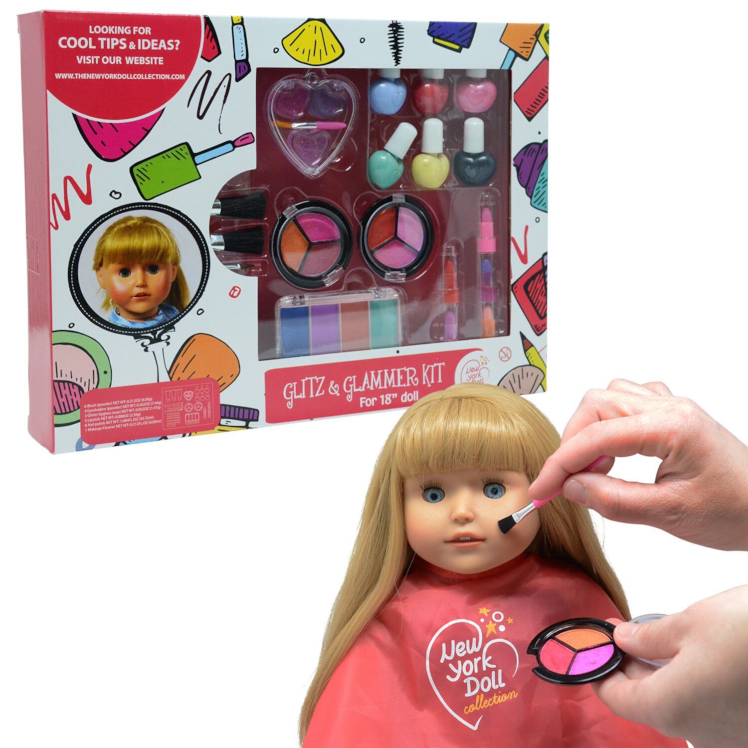 The New York Doll Collection Cosmetics Makeup Kit Doll Accessories The New York Doll Collection