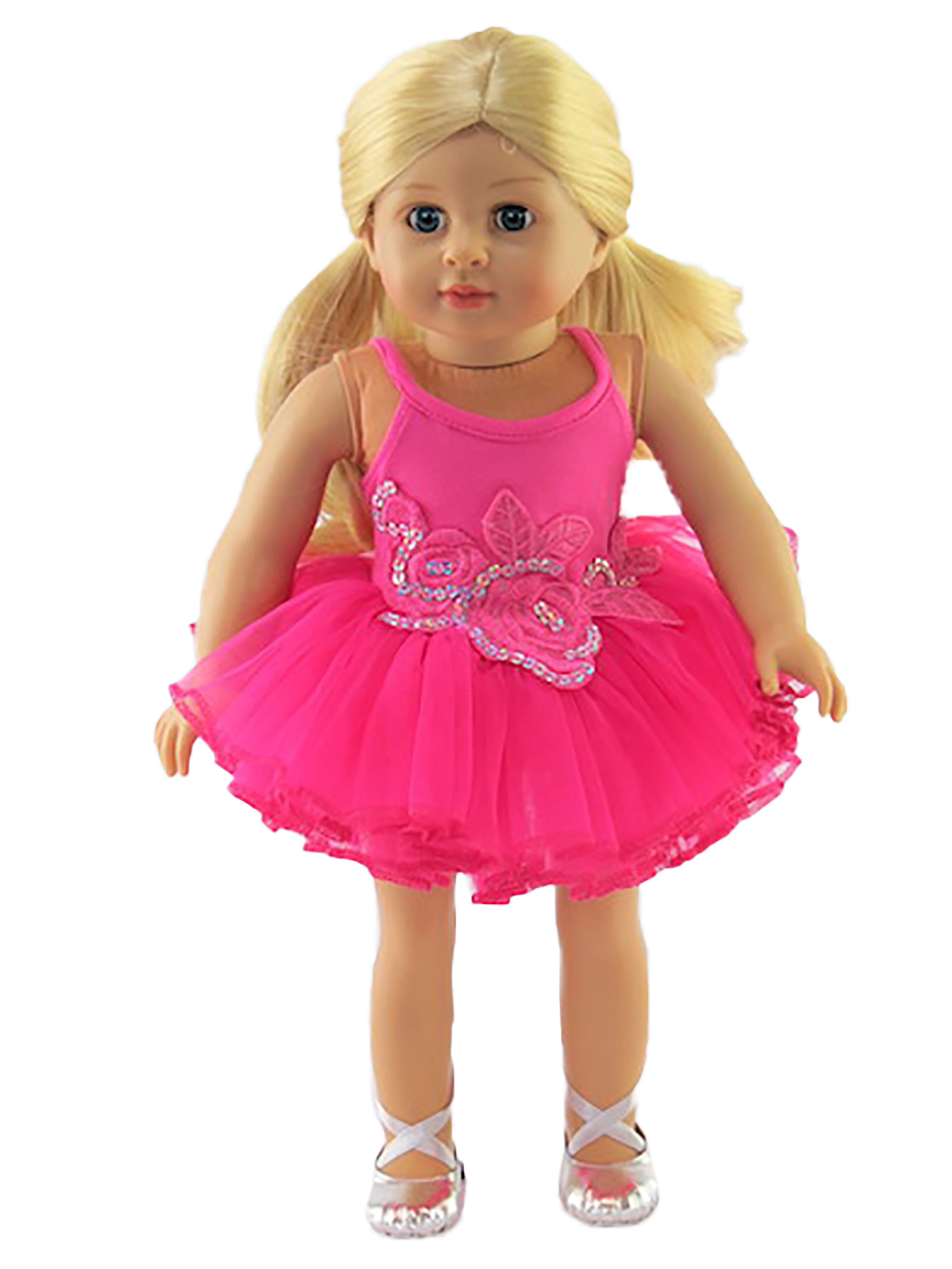 Hot Pink Tutu Ballerina Dress for 18-Inch Dolls | Dolls Clothes American Fashion World